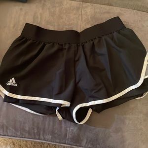 Adidas black classic running shorts with spandex inside - Size Small - $8